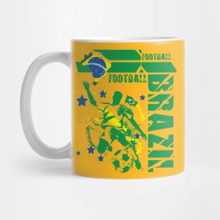 Brazil Football Brazilian Flag Fan Memorabilia Mug